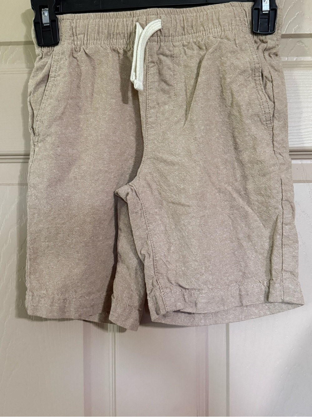Old Navy Boys Linen Shorts - Light Beige